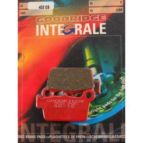 Plaquettes de frein moto organique GOODRIDGE G432CS