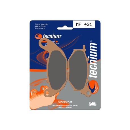 Plaquettes de frein moto TECNIUM Performance métal fritté MF431 Plaquettes de frein moto TECNIUM Performance métal fritté MF431