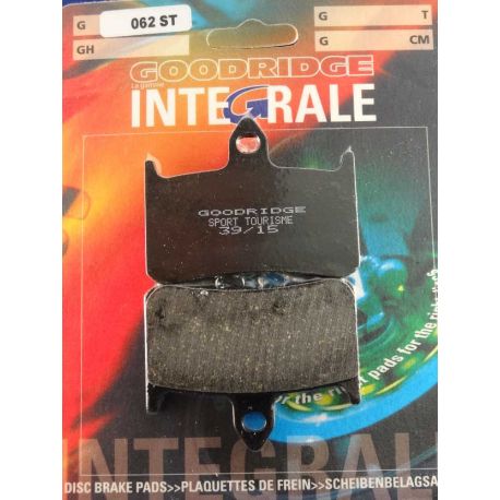 Plaquettes de frein moto organique GOODRIDGE G62ST