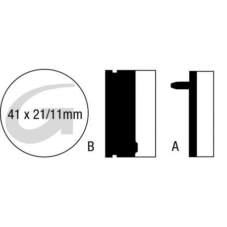 Plaquettes de frein moto organique GOODRIDGE G184ST