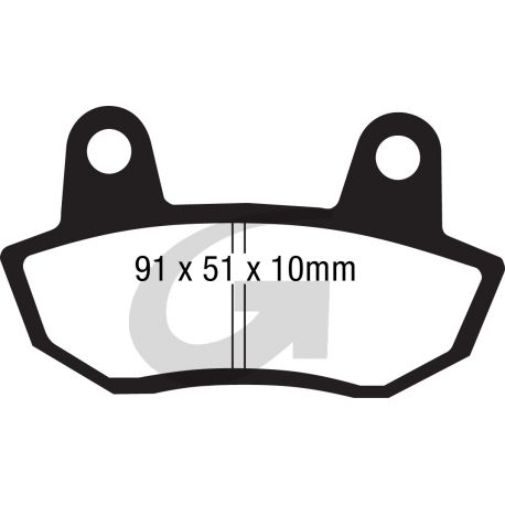 Plaquettes de frein moto organique GOODRIDGE G85ST