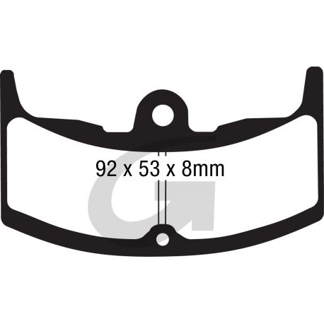 Plaquettes de frein moto organique GOODRIDGE G82ST
