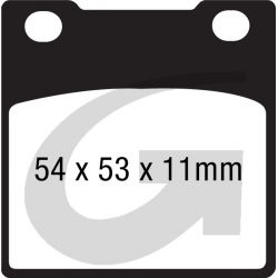 Plaquettes de frein moto organique GOODRIDGE G07ST