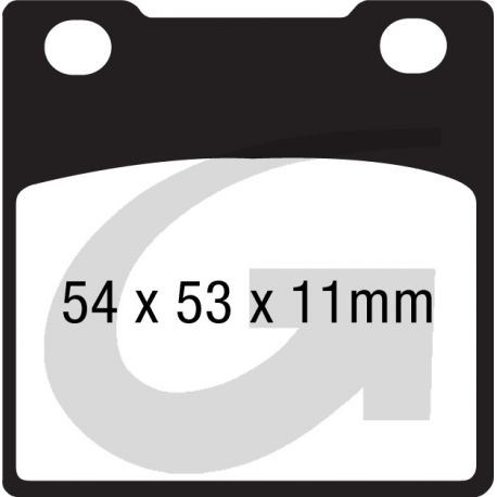 Plaquettes de frein moto organique GOODRIDGE G07ST