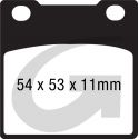 Plaquettes de frein moto organique GOODRIDGE G07ST