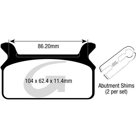 Plaquettes de frein moto sinter GOODRIDGE GH157
