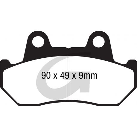Plaquettes de frein moto organique GOODRIDGE G018ST