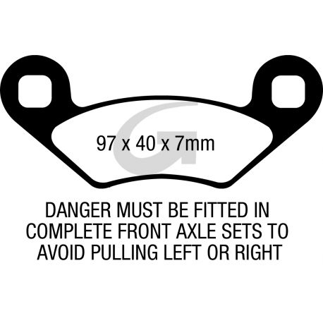 Plaquettes de frein moto organique GOODRIDGE G159CS