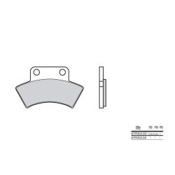 Plaquettes de frein BREMBO 07PO03SX métal fritté