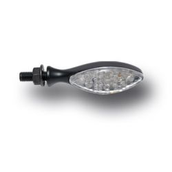 Clignotants Oval à Led blanc à bord carbone