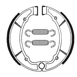 machoires de frein moto BA064 organique
