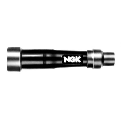Anti-parasite moto NGK SD01F noir pour bougie sans olive