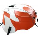 Tapis de reservoir BAGSTER APRILIA RSV1000 / TUONO 2007 BLANC/DAMIER ORANGE