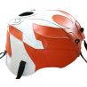 Tapis de reservoir BAGSTER APRILIA RSV1000 / TUONO 2007 BLANC/DAMIER ORANGE 0
