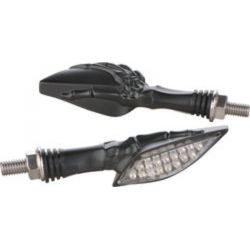 Clignotants custom squelette Noir