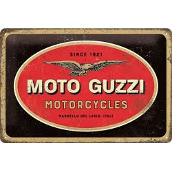 Plaque métal decorative MOTO GUZZI MOTORCYCLES