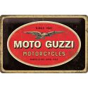 Plaque métal decorative MOTO GUZZI MOTORCYCLES