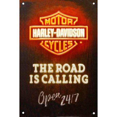 Plaque métal decorative HARLEY DAVIDSON NEON Plaque métal decorative HARLEY DAVIDSON NEON