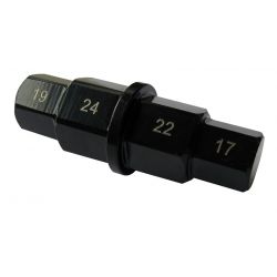 Douille six pans demonte roue 17 / 19 / 22 / 24mm