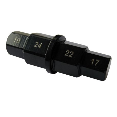 Douille six pans demonte roue 17 / 19 / 22 / 24mm