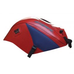Tapis de reservoir BAGSTER HONDA CBR125 2005 ROUGE / POINTE BLEU DE CHINE