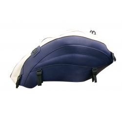 Tapis de reservoir BAGSTER TRIUMPH ROCKET III 2007 CREME/BLEU FONCE