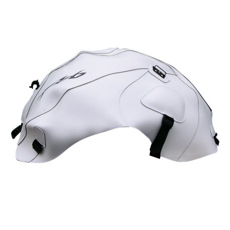 Tapis de reservoir BAGSTER YAMAHA FZ6 N/S2 non carénée 2008 BLANC/BANDE ROUGE