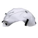 Tapis de reservoir BAGSTER YAMAHA FZ6 N/S2 non carénée 2008 BLANC/BANDE ROUGE