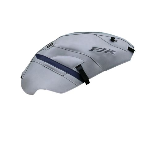 Tapis de reservoir BAGSTER YAMAHA FJR1300 2008-2009 GRIS CLAIR/BANDE BLEU FONCE