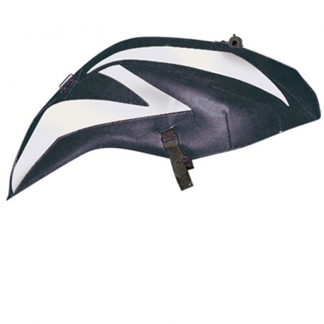 Tapis de reservoir BAGSTER KAWASAKI Z750 2007-2011 NOIR/DÉCO GRIS METAL