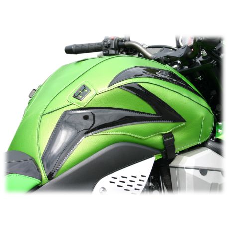Tapis de reservoir BAGSTER KAWASAKI Z750 2007-2011 VERT NACRÉ/DÉCO NOIR BRILLANT