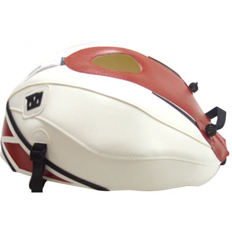 Tapis de reservoir BAGSTER YAMAHA YZF-R6 2012 BLANC/DECO ROUGE/NOIR