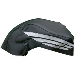 Tapis de reservoir BAGSTER HONDA CBF600N non carénéé 2008-2009 NOIR/DECO ACIER/GRIS