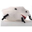 Tapis de reservoir BAGSTER YAMAHA XTZ660 TENERE 2013 BLANC/DECO ROUGE/LISERE NOIR