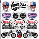 Planche autocollants American