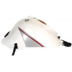 Tapis de reservoir BAGSTER SUZUKI HAYABUSA 2015 BLANC/DECO ARGENT ET ROUGE FONCE