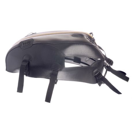 Tapis de reservoir BAGSTER TRIUMPH THRUXTON 900 2013 NOIR/BANDE MOUTARDE