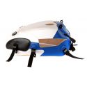 Tapis de reservoir BAGSTER TRIUMPH BONNEVILLE T100 2015 BLANC/DECO BLEU GITANE/LISERE NOIR