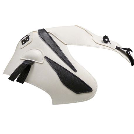 Tapis de reservoir BAGSTER HONDA CBF125 2010-2013 BLANC/POINTES NOIR