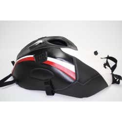 Tapis de reservoir BAGSTER BMW S1000RR 2014 BLANC/NOIR/DECO BLANCHE/ROUGE/POINTE CARBONE
