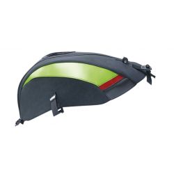 Tapis de reservoir BAGSTER BMW S1000RR 2010-2011 NOIR MAT/DÉCO GOLDEN/ET ROUGE FONCÉ