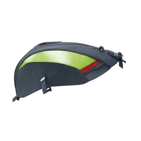 Tapis de reservoir BAGSTER BMW S1000RR 2010-2011 NOIR MAT/DÉCO GOLDEN/ET ROUGE FONCÉ