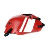Tapis de reservoir BAGSTER MOTO GUZZI V7 2015 ROUGE FONCE/BANDE BLANCHE/LISERE GRIS ARGENT 0