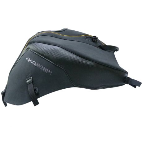 Tapis de reservoir BAGSTER YAMAHA FZ8 2010-2011 NOIR MAT/DÉCO CARBONE/LISERET OR