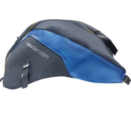 Tapis de reservoir BAGSTER YAMAHA FZ8 FAZER 2010-2011 NOIR MAT/DÉCO AZUR NACRÉ/LISERET OR