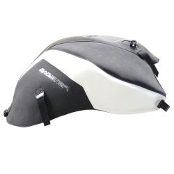 Tapis de reservoir BAGSTER YAMAHA FZ8 FAZER 2010-2011 NOIR MAT/DÉCO BLANCHE/LISERET OR