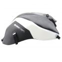Tapis de reservoir BAGSTER YAMAHA FZ8 FAZER 2010-2011 NOIR MAT/DÉCO BLANCHE/LISERET OR