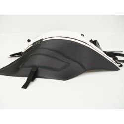 Tapis de reservoir BAGSTER DUCATI DIAVEL 2011-2015 2012 CARBONE/BANDE BLANCHE