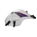 Tapis de reservoir BAGSTER HONDA CBR125 CBR250 2011 BLANC/POINTES BLEU+ROUGE