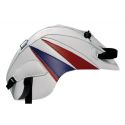 Tapis de reservoir BAGSTER HONDA CBR125 CBR250 2012-2013 BLANC/POINTE ROUGE ET BLEUE 